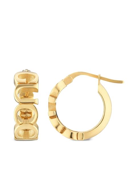 hoop gucci earrings|gucci multi stone earrings.